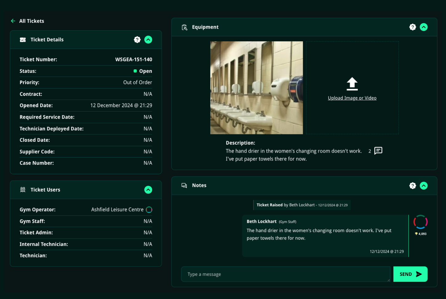 Screenshot showing the Full Inventory Management Asset Register