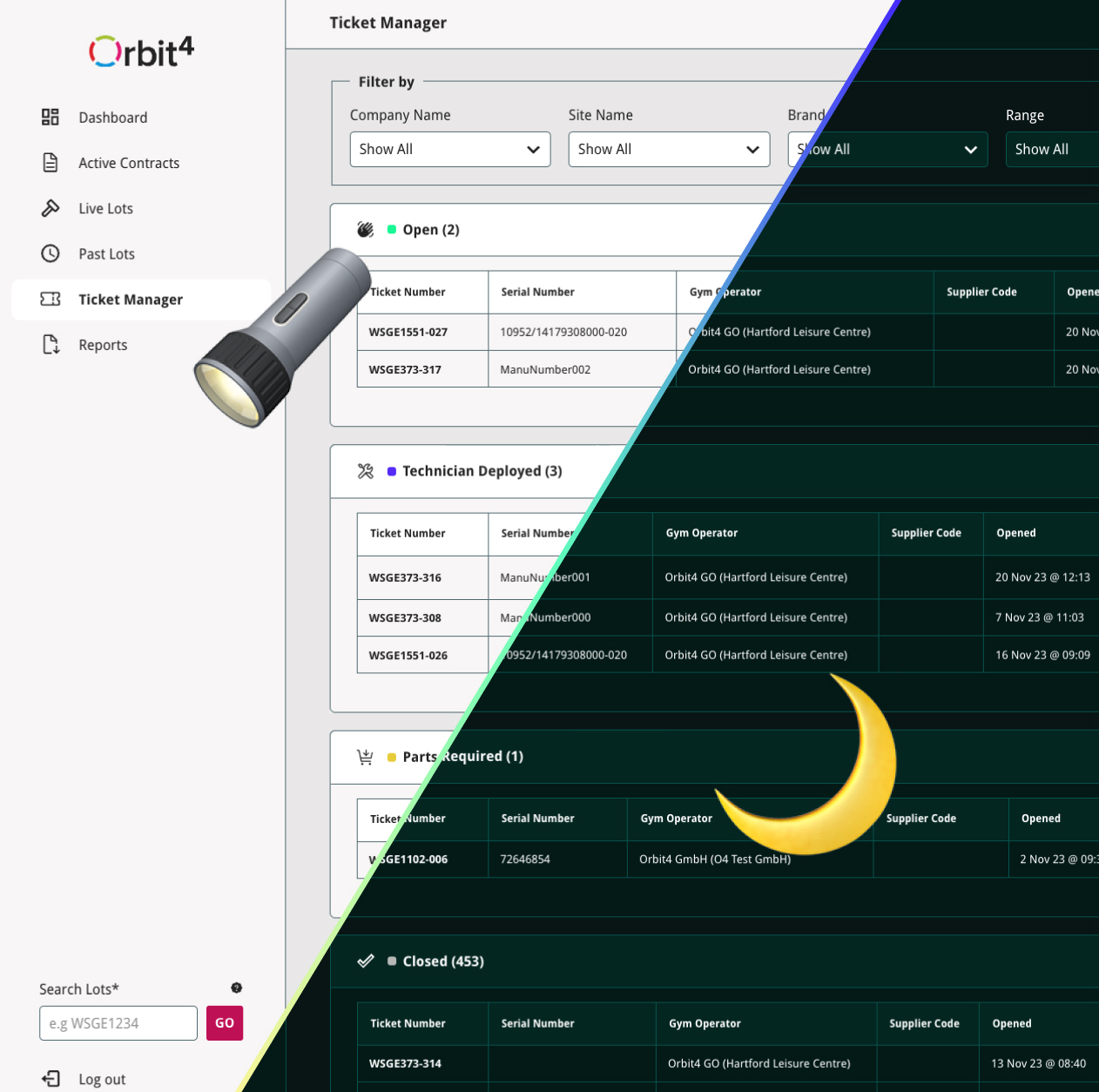 Screenshot showing the Full Inventory Management Asset Register